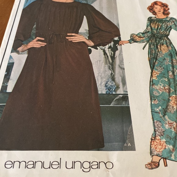 VTG Vogue Paris Original Emanuel Ungaro Uncut Sewing Pattern - Picture 9 of 9